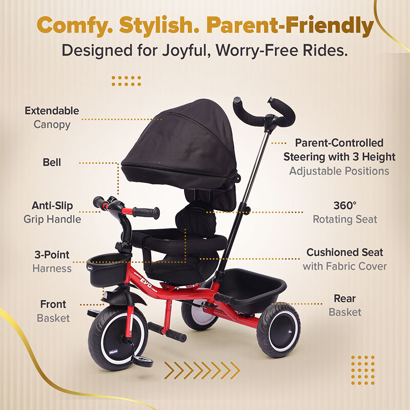 4in1 Evo Trike (Red) image number 4